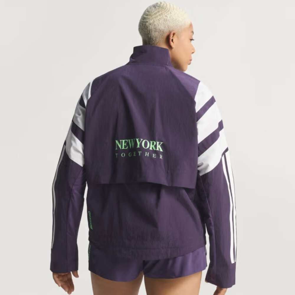 NWT Adidas Adizero NYC Running Lightweight Jacket JY6996 - Women’s Size Large